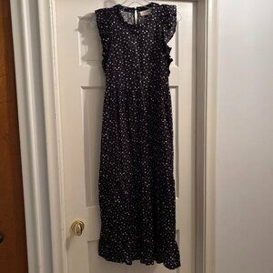 NWOT Universal Thread Ruffle Sleeve Maxi Dress Size: Small Floral Print